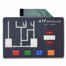 PET Light Weight Tactile Backlit Membrane Switch for Screen Printing Machine