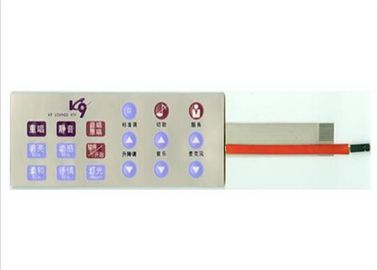 Copper Film Membrane Switch and backlight membrane  keypad auotype pet and 3M adhesive with metal dome and led