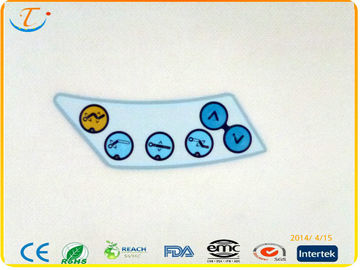 Glossy Matt Nameplate Graphic Overlays For Security Systems , Membrane Keyboard / Keypad